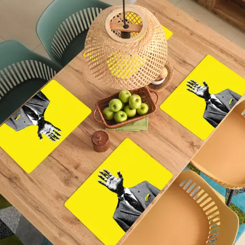 Pak - Hand - Geel Placemat vinyl groot -zzsfeer5_Kitchenyeah-website
