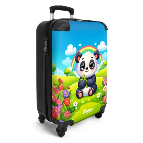 Pukkie Panda Koffer - NBS - Handbagage middel -productfoto_3d