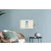 Schelpen - Blauw - Beige Muursticker klein -plant