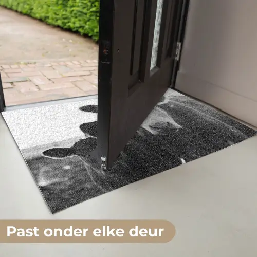 Koeien - Zwart - Wit Deurmat klein -USP_NL