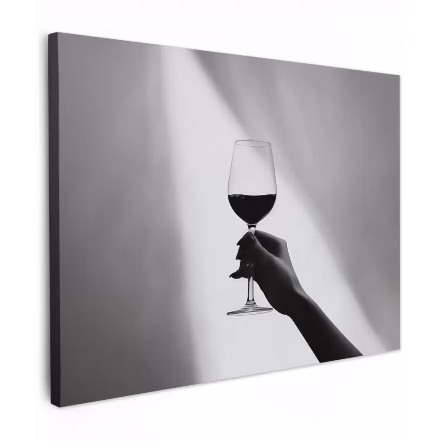 Leinwandbild - Leicht - Wein - Rot - Glas