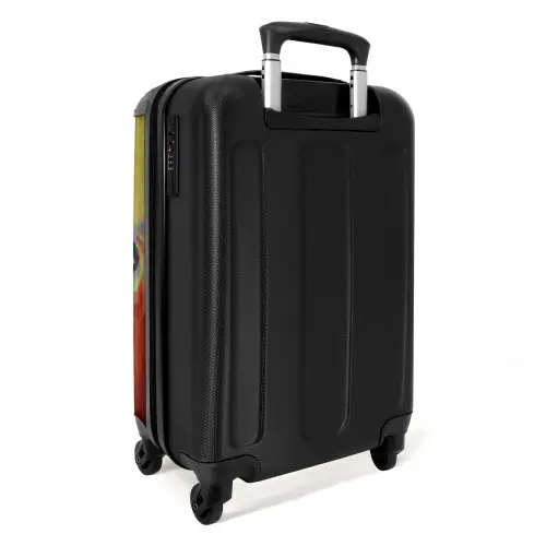 Vlinder als kleurrijk olieverf kunstwerk NBS - Handbagage koffer - Kinderen Unisex middel -achterkant