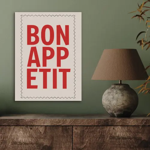 Blokletters - Rood - Kartelrand PET vilt klein -sfeer2