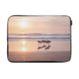 Zee - Vogels - Strand laptophoes neopreen klein -3d