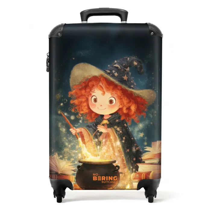 Heks met rood haar NBS - Handbagage koffer - Kinderen Unisex middel -productfoto_recht