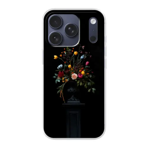 Klassiek - Vaas - Boeket - Bloemen Telefoonhoesje iPhone 17 Pro klein -3d