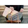 Vrouw - Zon - Kleurrijk laptophoes neopreen klein -tas
