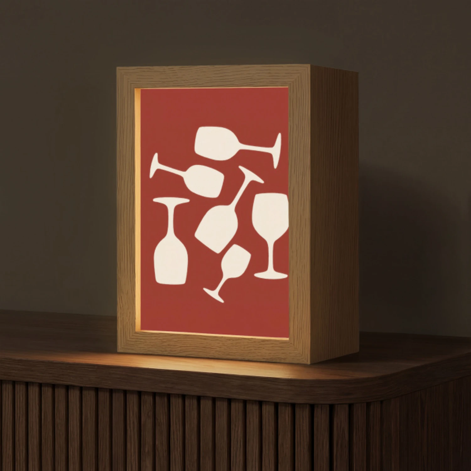 Wijnglazen - Silhouetten - Wit Light Box met kabel (Tafellamp) klein -z3d_website