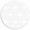 Design - Geometrie - Patronen - Abstract Wandcirkel kunststof plaat 5mm dik klein 188 -3d