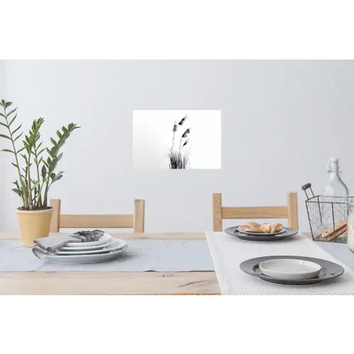 Minimalistisch - Stelen - Wit Muursticker klein -eettafel