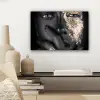 Vrouw - Goud - Zwart - Schmink - Luxe canvas 2cm klein -sfeer6