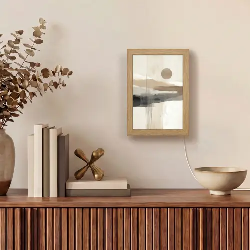 Minimalistisch - Landschap - Dimensie Light Box met kabel (Tafellamp) klein -sfeer2