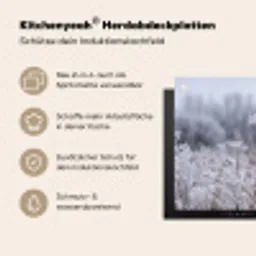Schermbloem - Rijp - Kristallen - Winter - Delicaat Inductie beschemer met haakjes klein -ky-usp-de