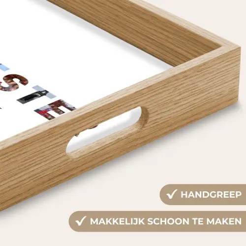 Schwester - Buchstaben-Collage Dienblad Rechthoek middel -USP_HandgreepNL