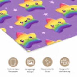 Sterren - Regenboog - Paars poster papier klein 62 -tcloseup_DE