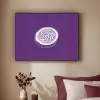 Passievrucht - Zaadjes - Paars - Minimalistisch Textielframe zwart klein -sfeer1