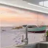 Rustiek - Roeiboot - Zandstrand keuken achterwand 2 middel -zzzz3d_schuin