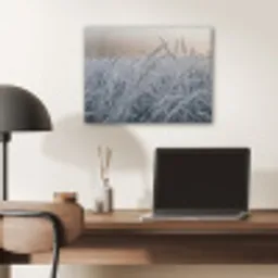 Rijp - Gras - Kristallen - Winter - Minimalistisch PET vilt klein -sfeer5