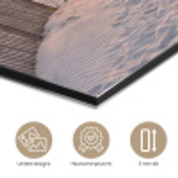 Zonsondergang - Strand - Zand aluminium wit klein -closeup_NL