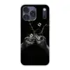 Whiskyglazen - Ijs - Spetters - Zwart Telefoonhoesje iPhone 17 Pro Max klein -3d
