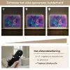 Tijger - Kleurrijk - Rook - Dieren Light Box met batterij (Wandlamp kind) middel -USP_dimbaarNL