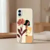 Vrouw - Minimalistisch - Bloem Apple iPhone 16 Plus klein -sfeer2