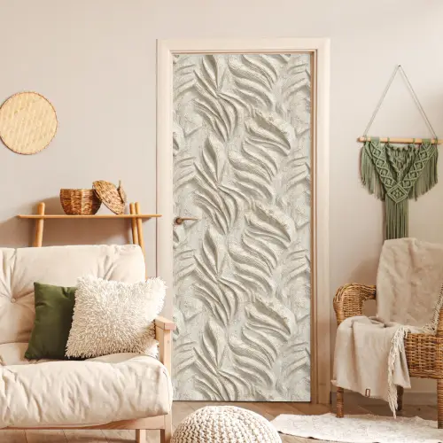 Textuur - Reliëf - Beige deurposter klein 289 -sfeer2