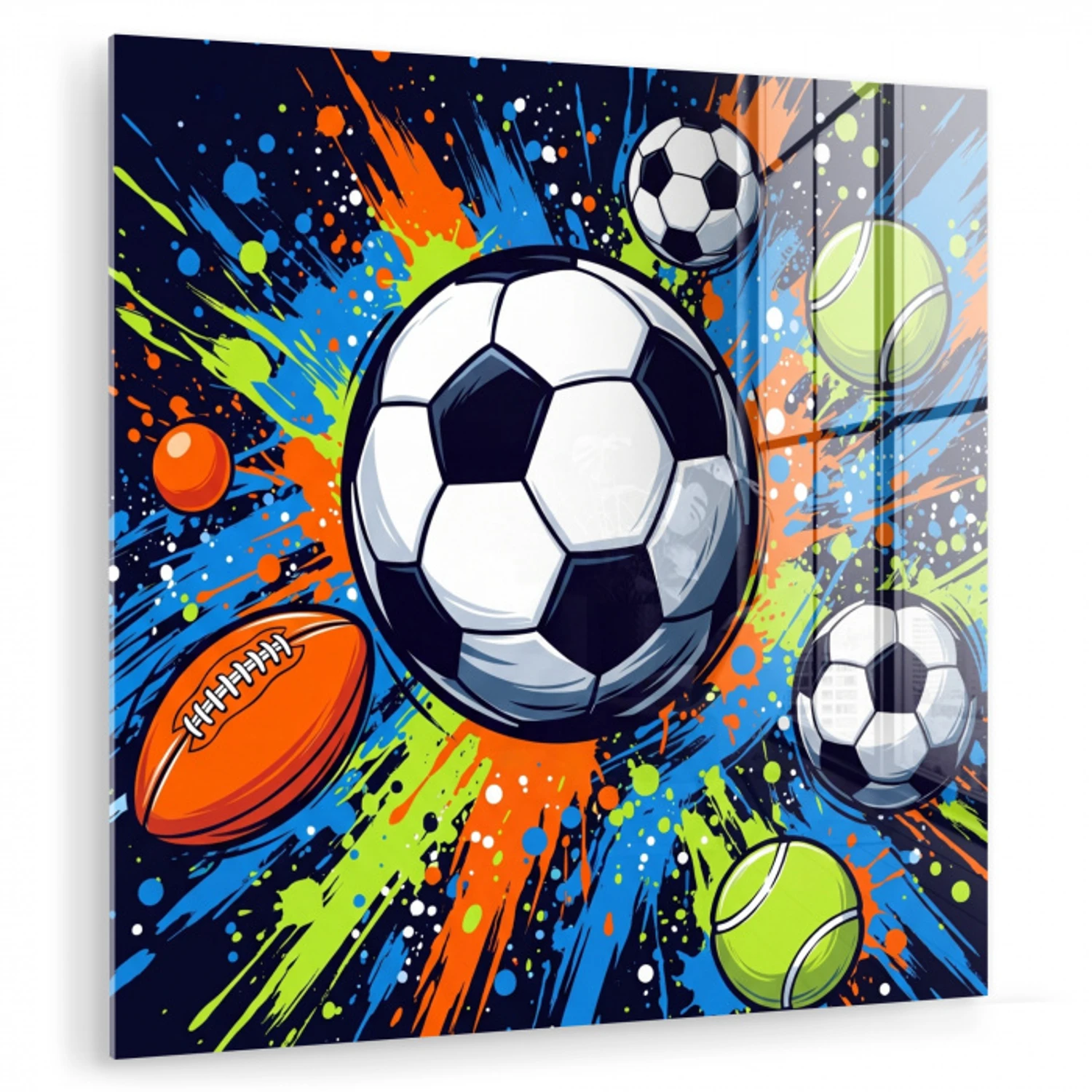 Sport - Ballen - Kleurrijk plexiglas 5mm klein -zzzproduct_nieuw