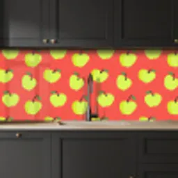 Appels - Modern - Groen keuken achterwand 2 middel 871 -sfeer1