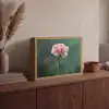 Anjer - Roze - Bloemblaadjes Light Box met batterij (Wandlamp) middel -sfeer2