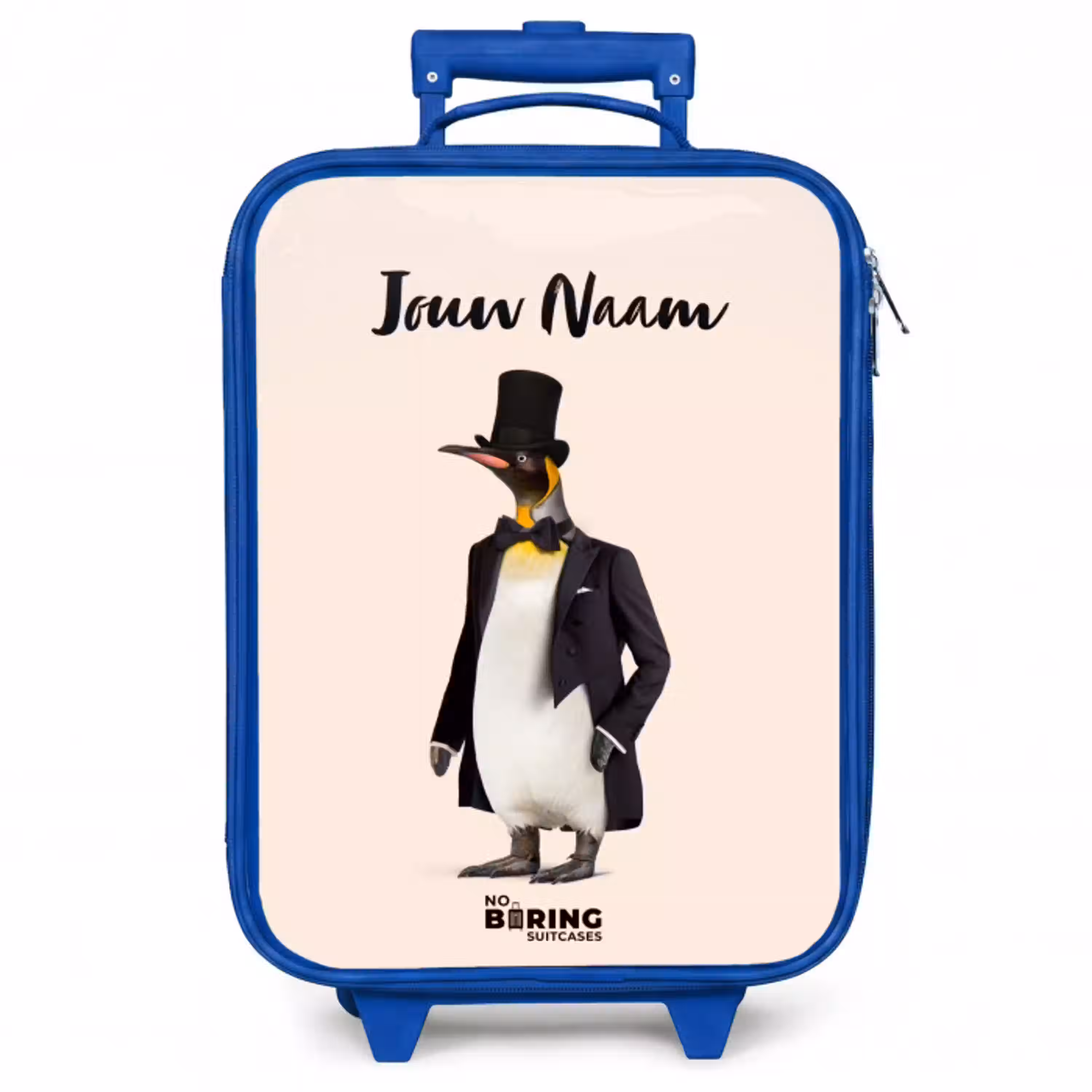 Pinguin in Pak Kinderkoffer - Blauw klein -zzz_website3d