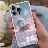Slak - Disco - Mozaïek - Blauw Hoesje iPhone 16 Pro Max met koord klein -sfeer3
