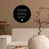Quotes - Liefde maakt van een huis een thuis - Spreuken Wandcirkel behangsticker klein -sfeer1