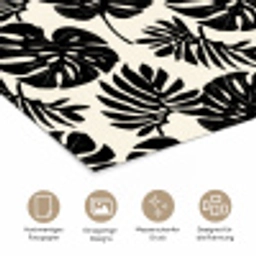 Modern - Monstera - Zwart poster papier klein 62 -tcloseup_DE