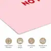 No rain no flowers - Minimalistisch - Roze - Bloem poster papier klein -closeup_NL