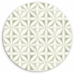 Abstract - Structuur - Grijs - Wit Wandcirkel kunststof plaat 5mm dik klein 188 -3d