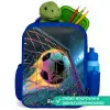 Neon - Net - Voetbal - Kleurrijk Kinderrugzak - Blauw middel -inhoud_NL