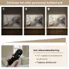 Marmer - Zwart - Goud - Wit Light Box met batterij (Wandlamp) middel -USP_dimbaarNL