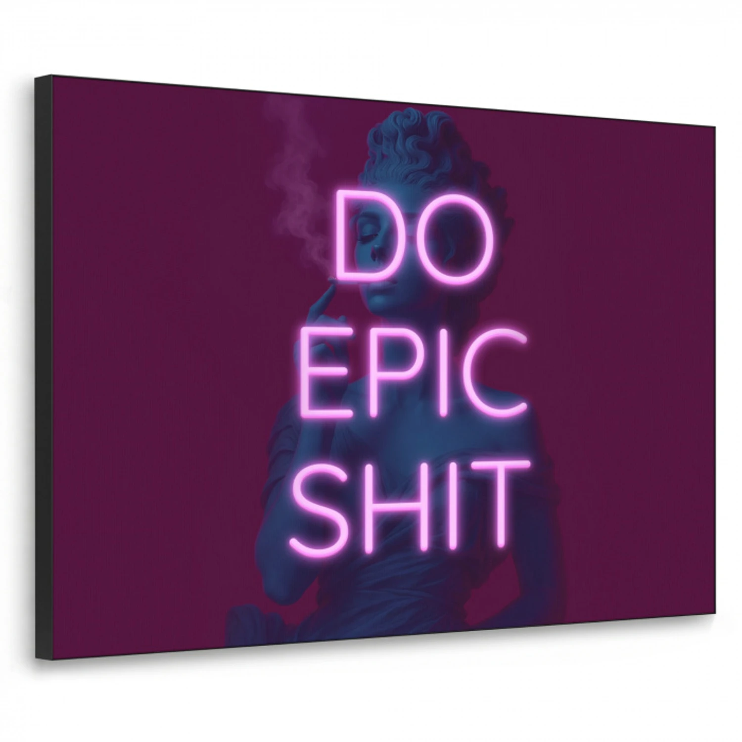 Buste - Neon - LED - Letters Textielframe zwart klein -3d