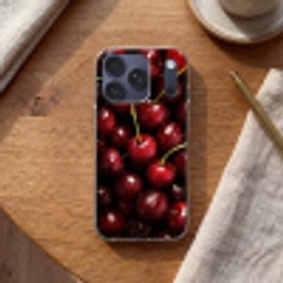 Rood - Fruit - Kersen Telefoonhoesje iPhone 17 Pro klein -sfeer1