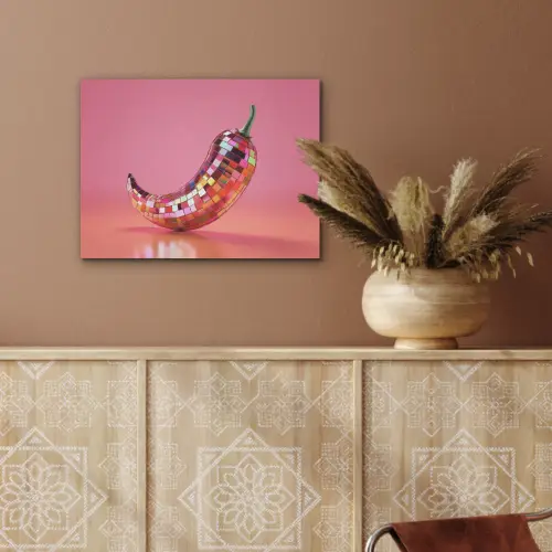 Peper - Disco - Rood - Glitter PET vilt klein -sfeer4