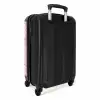 Terrazzo patroon veelkleurig roze en blauw NBS - Handbagage koffer - Kinderen Unisex middel -achterkant