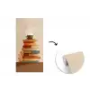 Boeken - Toren - Koffie - Beige fotobehang vinyl groot -3d