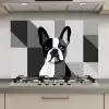 Buldog - Zwart - Abstract - Vlakken keuken achterwand spatscherm klein -3d_website