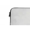 Wit - Marmer - Grijze aders laptophoes neopreen klein 279 -detail