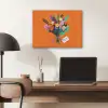 Kaartje - Boeket - Bloemen PET vilt klein -sfeer5