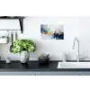 Goud - Blauw - Watercolor - Kunst - Modern Muursticker klein -keuken