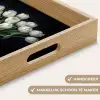 Wit - Bloemen - Tulpen - Vaas Dienblad Rechthoek middel -USP_HandgreepNL