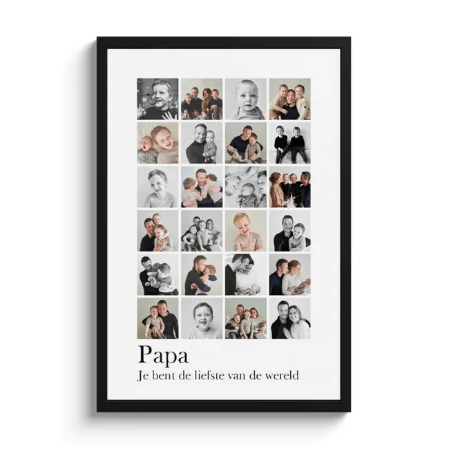Foto in lijst - Collage Papa