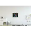 Graffiti - Kat - Zwart - Jas textielposter latten blank klein -kinderkamer